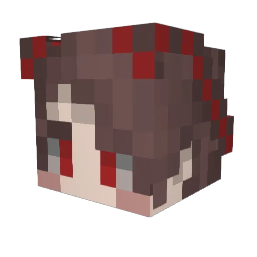 ilana_rose Minecraft avatar head, 3D render