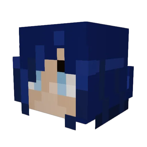 ilavv Minecraft avatar head, 3D render