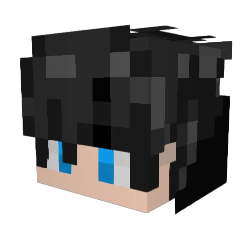 ilbarbons Minecraft avatar head, 3D render