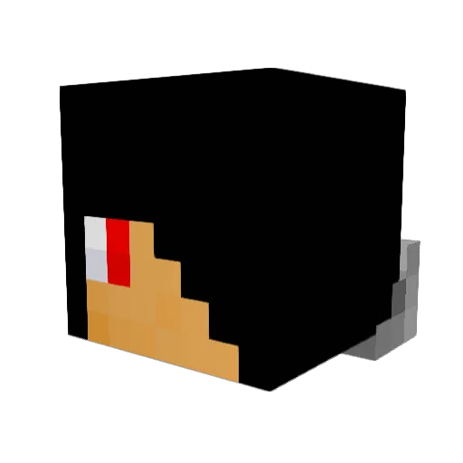 ile90 Minecraft avatar head, 3D render