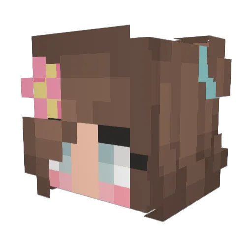 ilemon3 Minecraft avatar head, 3D render