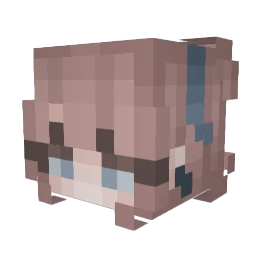 ilenia2222 Minecraft avatar head, 3D render