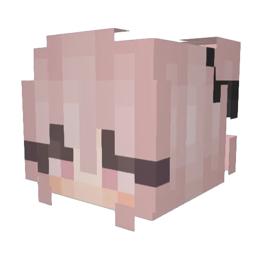 ilessss Minecraft avatar head, 3D render