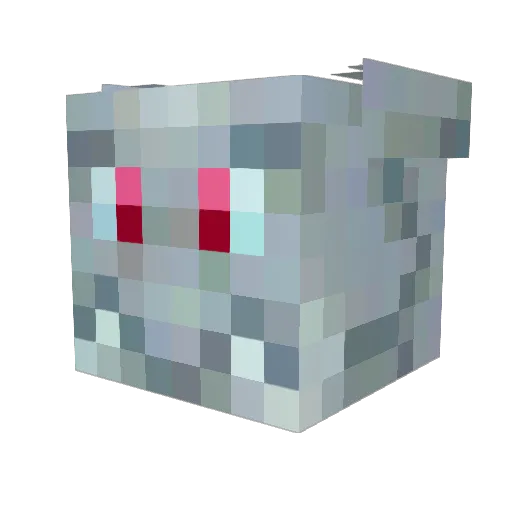 ilfantasma Minecraft avatar head, 3D render