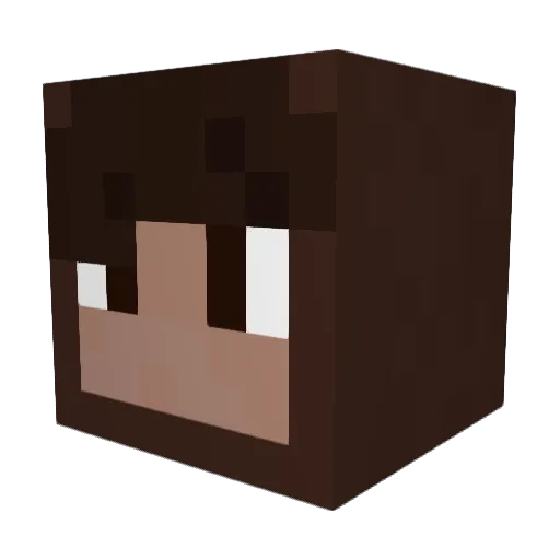 ilflect Minecraft avatar head, 3D render