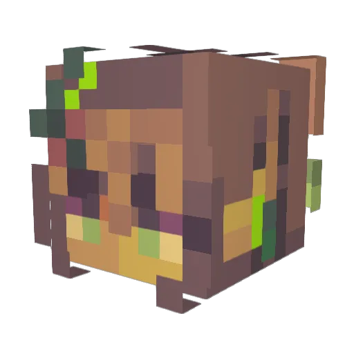 ilfolsario Minecraft avatar head, 3D render