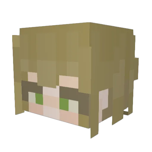 ilgBob Minecraft avatar head, 3D render