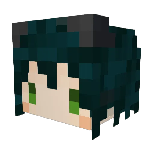 ilgattonero5 Minecraft avatar head, 3D render