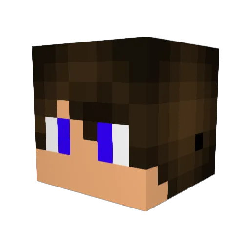 ilgob Minecraft avatar head, 3D render