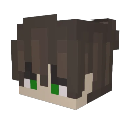 ilhancan Minecraft avatar head, 3D render