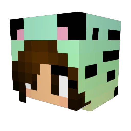 ili321 Minecraft avatar head, 3D render