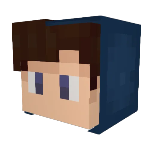 ilian2012 Minecraft avatar head, 3D render