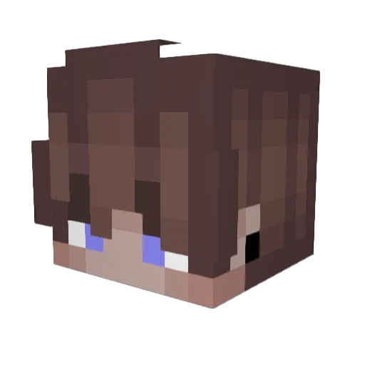 iliasgel Minecraft avatar head, 3D render