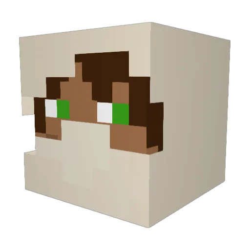 iliass_19 Minecraft avatar head, 3D render