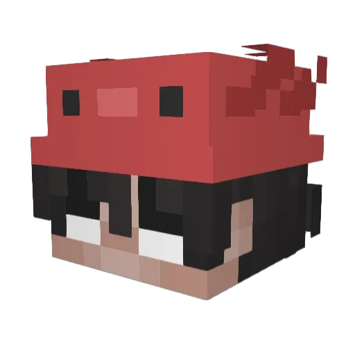 ilic_170 Minecraft avatar head, 3D render