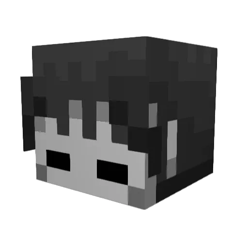 ilicodaisuki Minecraft avatar head, 3D render