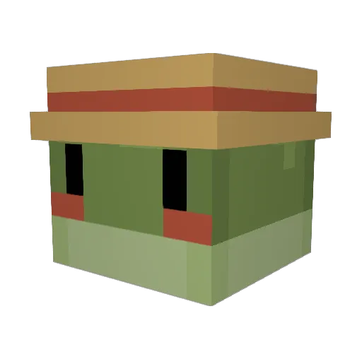 ilikehunterc Minecraft avatar head, 3D render
