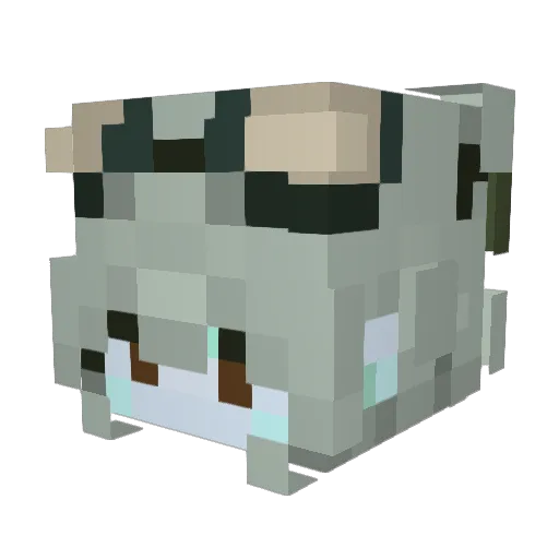 ilikekittens Minecraft avatar head, 3D render