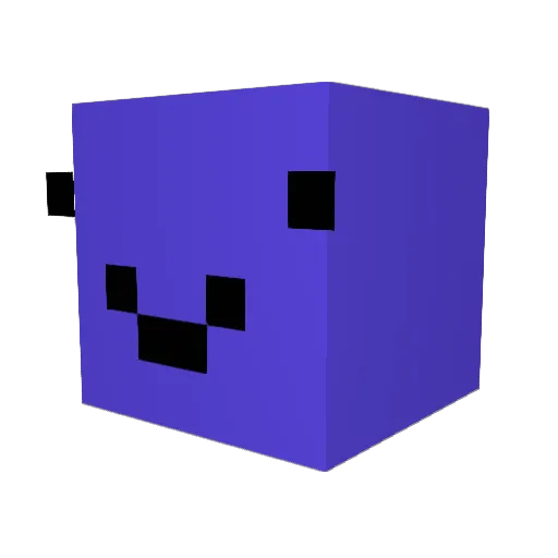 ilikelongstiks Minecraft avatar head, 3D render