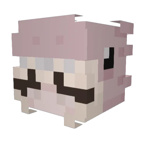 ilikem7 Minecraft avatar head, 3D render