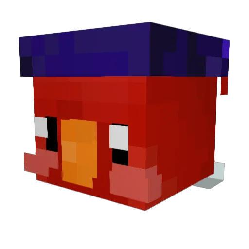 ilikeorangesyes Minecraft avatar head, 3D render