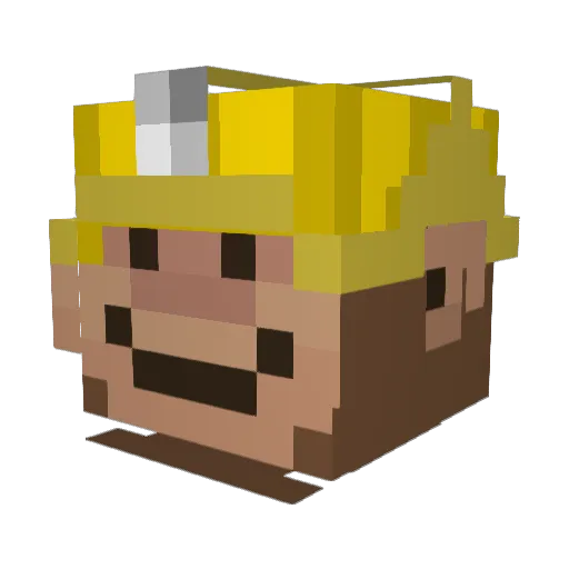 ilikepasta123 Minecraft avatar head, 3D render