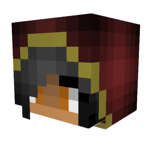 ilikepasta666 Minecraft avatar head, 3D render