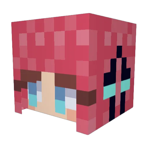 ilikepi3 Minecraft avatar head, 3D render