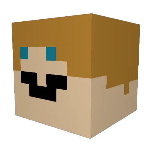 ilikered1404 Minecraft avatar head, 3D render