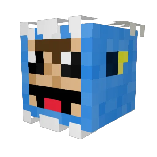 ilipo145 Minecraft avatar head, 3D render