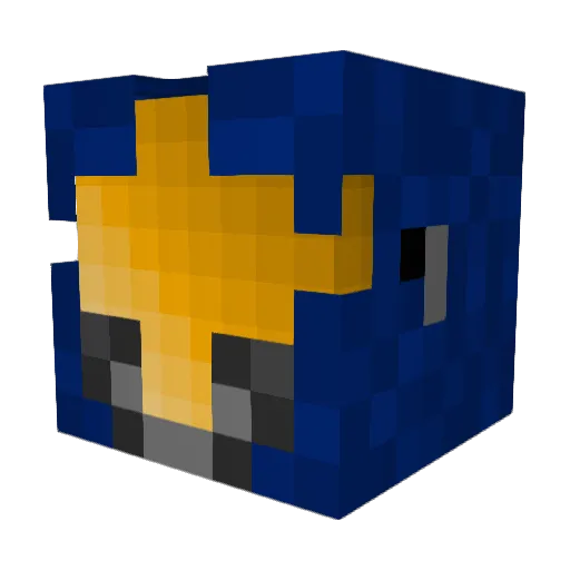 ilivebox Minecraft avatar head, 3D render