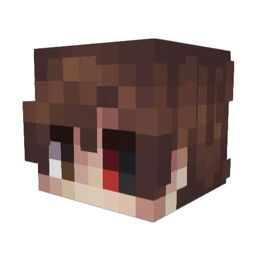 ilkebicen Minecraft avatar head, 3D render