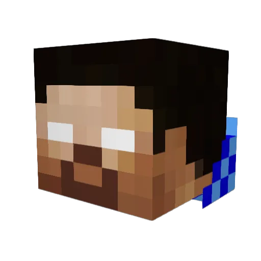 ilker089 Minecraft avatar head, 3D render