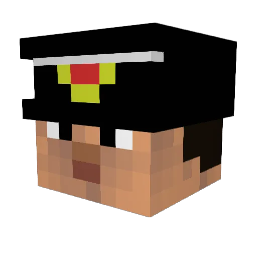 ilkermtn Minecraft avatar head, 3D render