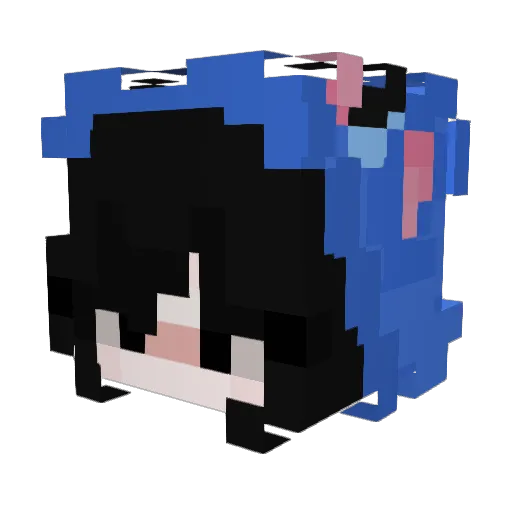 ilknuramen Minecraft avatar head, 3D render