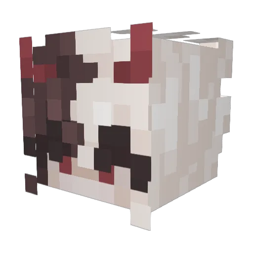 ill3v Minecraft avatar head, 3D render