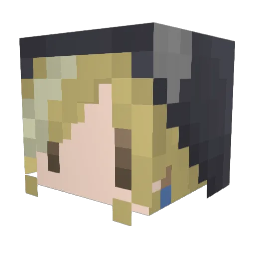 ill_craft Minecraft avatar head, 3D render