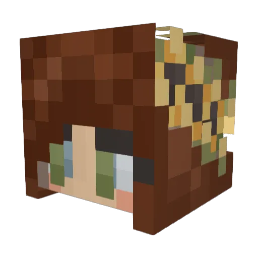 illadelphh Minecraft avatar head, 3D render