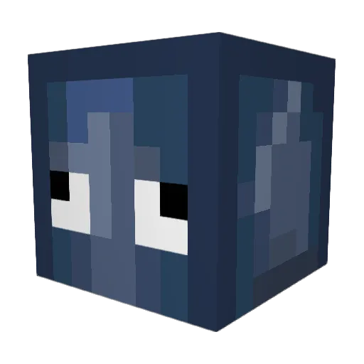 illadreill Minecraft avatar head, 3D render