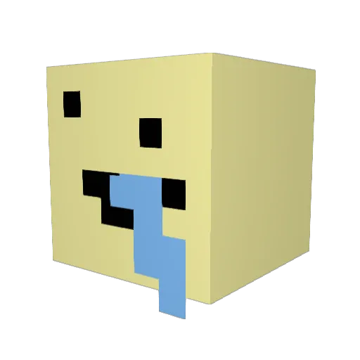 illdog Minecraft avatar head, 3D render