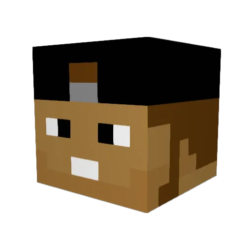 illest1 Minecraft avatar head, 3D render