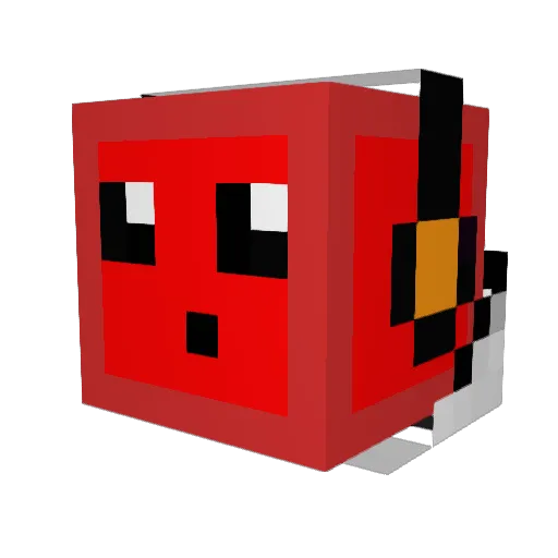 illhelpu Minecraft avatar head, 3D render