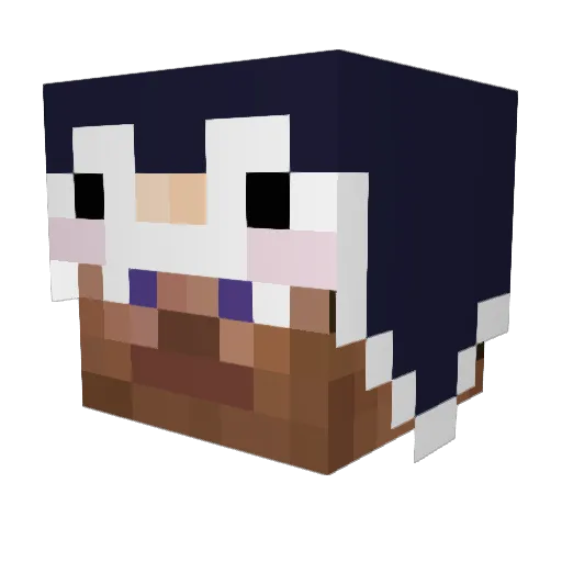 illiane26 Minecraft avatar head, 3D render