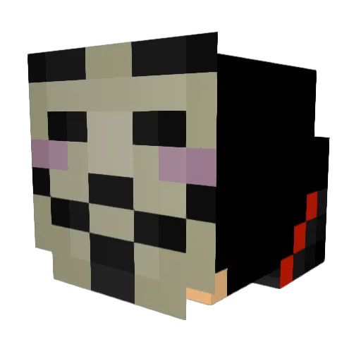 illicitV2 Minecraft avatar head, 3D render