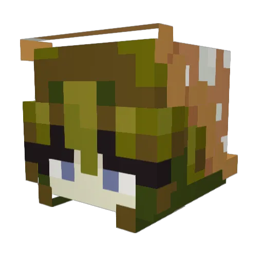 illidanthekiller Minecraft avatar head, 3D render