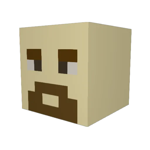 illillusion Minecraft avatar head, 3D render
