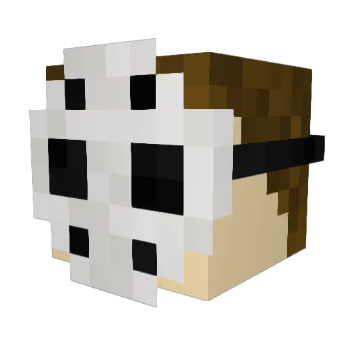 illkat Minecraft avatar head, 3D render