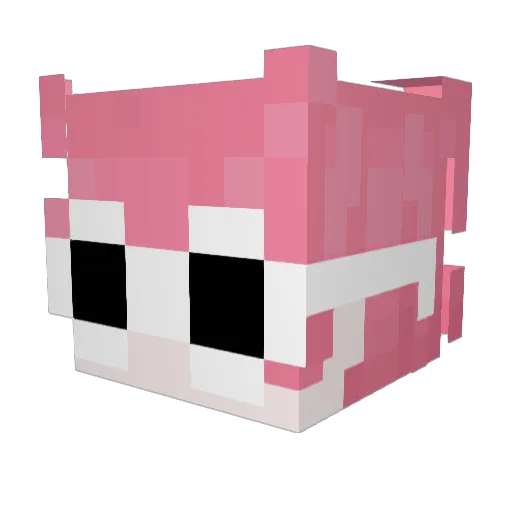 illkira Minecraft avatar head, 3D render