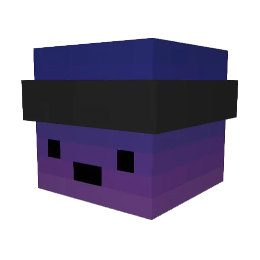 illmuso Minecraft avatar head, 3D render