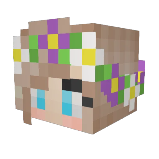 illogicalpuzzle Minecraft avatar head, 3D render